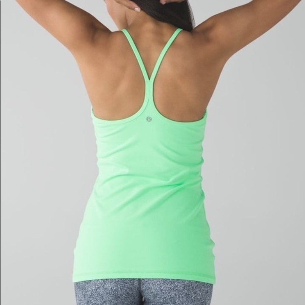 Lululemon Power Y tank - lime green